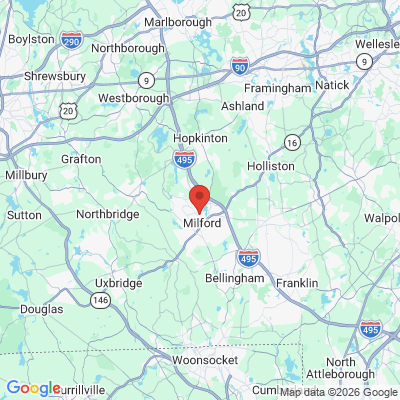 Map to  office in Milford, MA