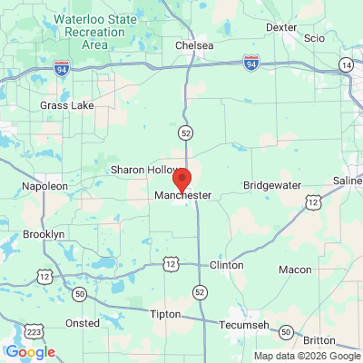 Map to  office in Manchester, MI