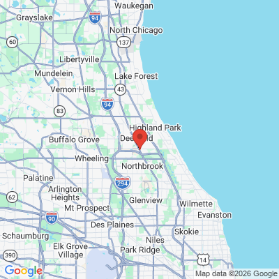 Map to  office in Deerfield, IL