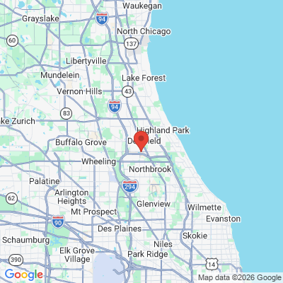 Map to  office in Deerfield, IL
