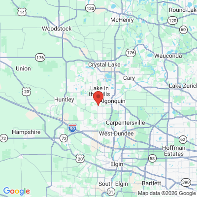 Map to  office in Algonquin, IL