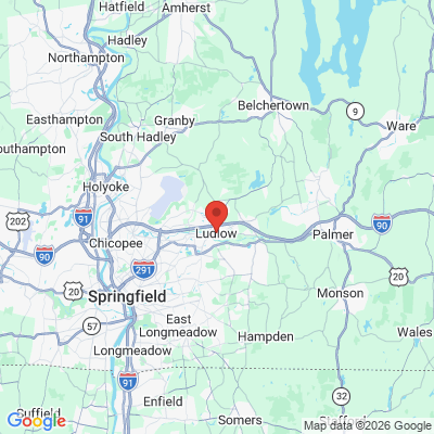 Map to  office in Ludlow, MA