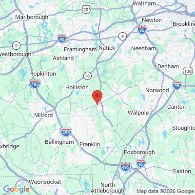 Map to  office in Millis, MA