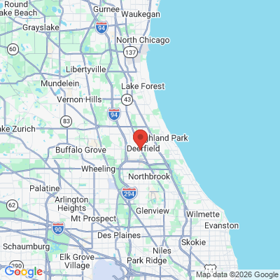 Map to  office in Deerfield, IL