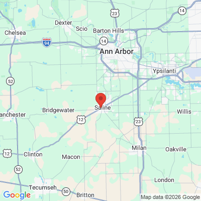 Map to  office in Saline, MI