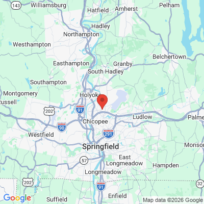 Map to  office in Chicopee, MA