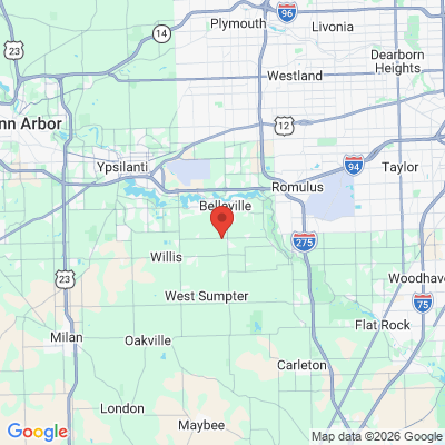 Map to  office in Belleville, MI