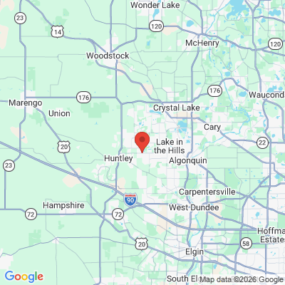Map to  office in Lake In The Hills, IL