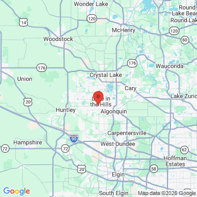 Map to  office in Lake In The Hills, IL