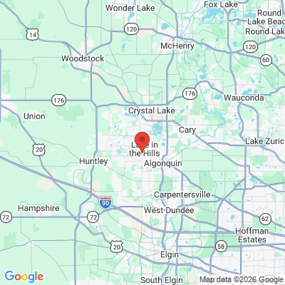 Map to  office in Lake In The Hills, IL