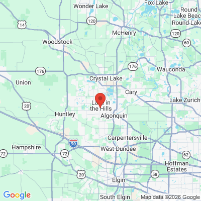 Map to  office in Lake In The Hills, IL