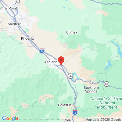 Map to  office in Ashland, OR