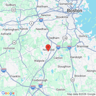 Map to  office in Norwood, MA