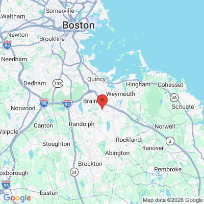Map to  office in Braintree, MA
