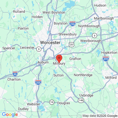Map to  office in Millbury, MA
