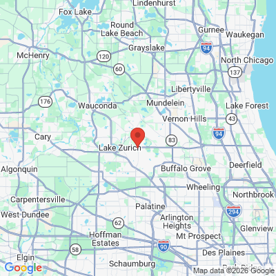 Map to  office in Lake Zurich, IL