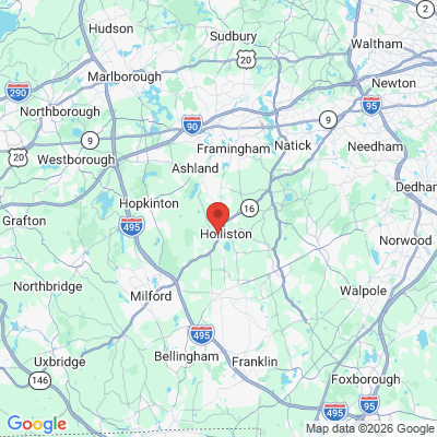 Map to  office in Holliston, MA