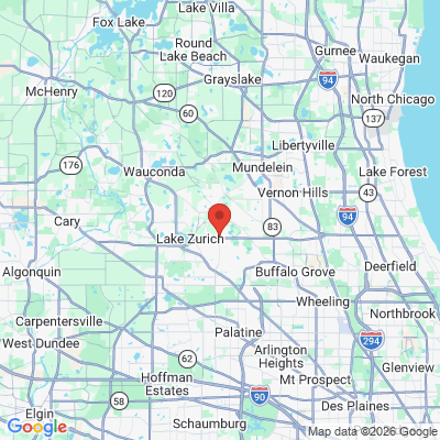 Map to  office in Hawthorn Woods, IL
