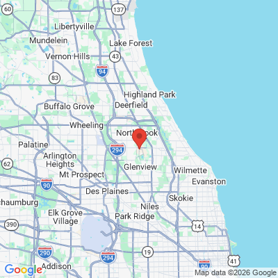 Map to  office in Glenview, IL