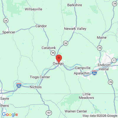 Map to  office in Owego, NY