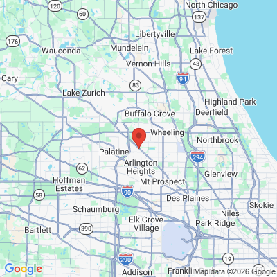 Map to  office in Arlington Heights, IL