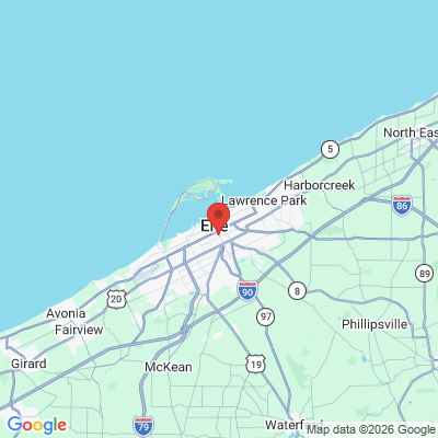 Map to  office in Erie, PA