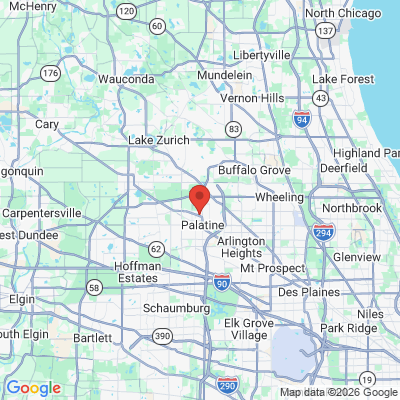Map to  office in Palatine, IL