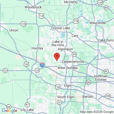 Map to  office in Carpentersville, IL