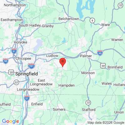 Map to  office in Wilbraham, MA