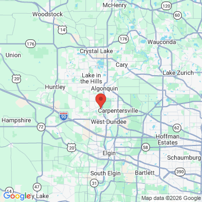 Map to  office in Dundee, IL