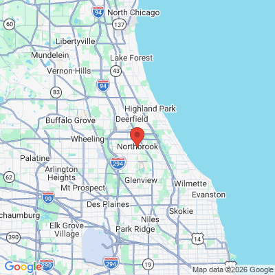 Map to  office in Northbrook, IL
