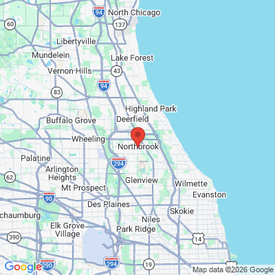 Map to  office in Northbrook, IL