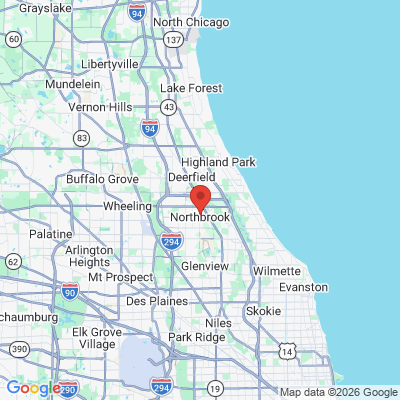Map to  office in Northbrook, IL