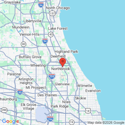 Map to  office in Northbrook, IL