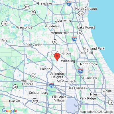 Map to  office in Arlington Heights, IL