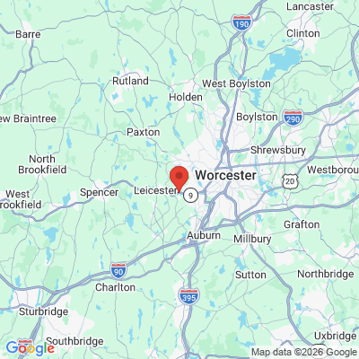 Map to  office in Cherry Valley, MA