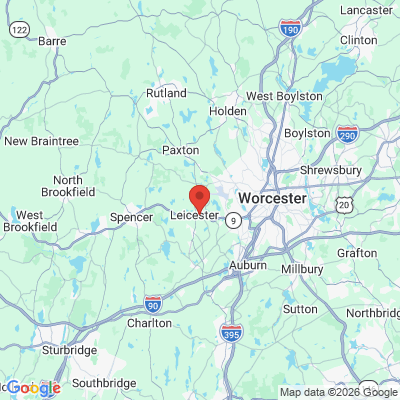Map to  office in Leicester, MA