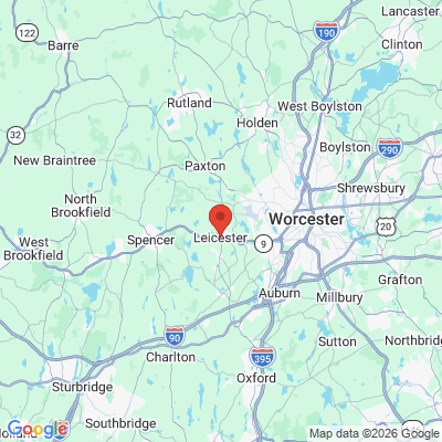 Map to  office in Leicester, MA