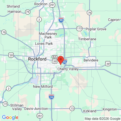 Map to  office in Rockford, IL