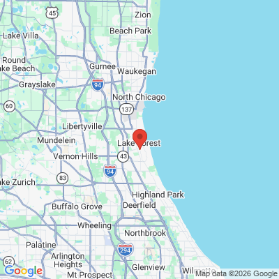 Map to  office in Lake Forest, IL