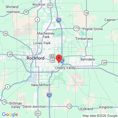 Map to  office in Rockford, IL