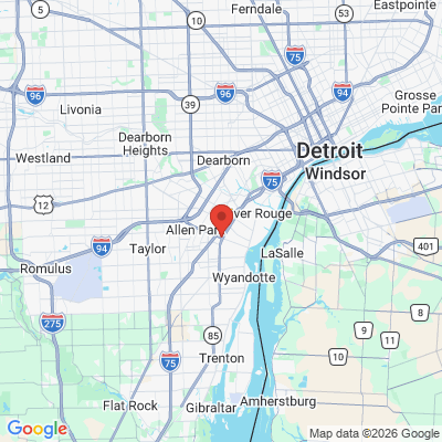 Map to  office in Lincoln Park, MI