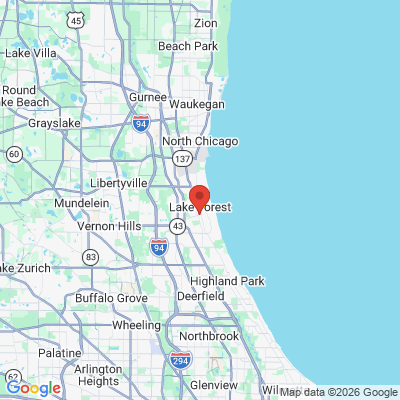 Map to  office in Lake Forest, IL