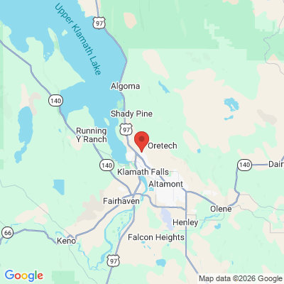 Map to  office in Klamath Falls, OR