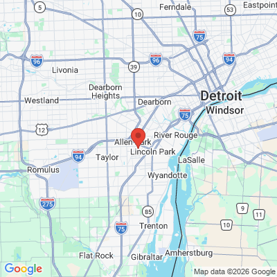 Map to  office in Allen Park, MI