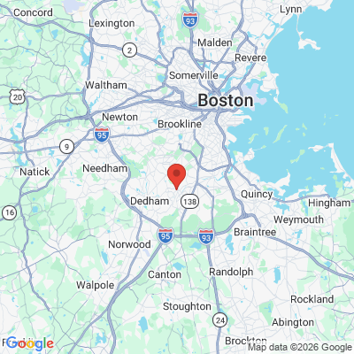 Map to  office in Hyde Park, MA