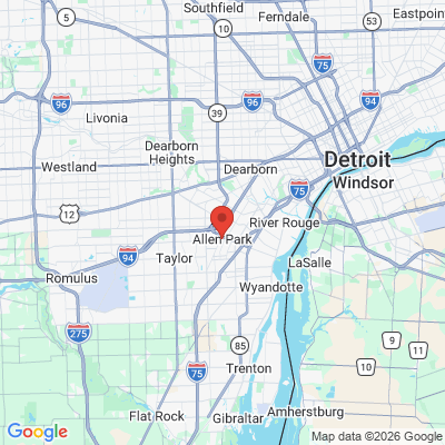 Map to  office in Allen Park, MI