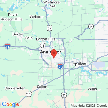Map to Happy&Green Dental office in Ann Arbor, MI