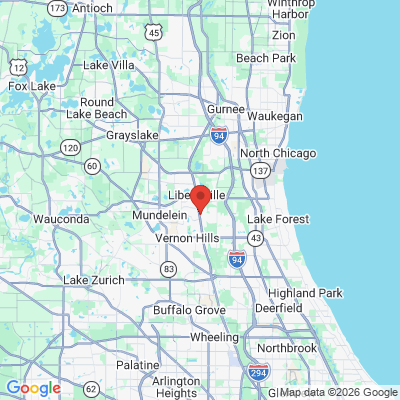 Map to  office in Libertyville, IL