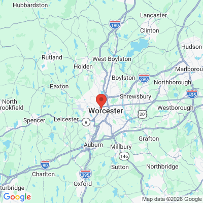 Map to  office in Worcester, MA
